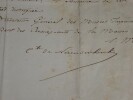 LETTRE AUTOGRAPHE SIGN&Eacute;E, 9 octobre 1855. Alfred Emilien de Nieuwerkerke