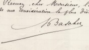 Ludovic Baschet - Lettre autographe sign&eacute;e - Dictionnaire des Beaux Arts - 1886. Ludovic Baschet