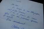 Antoni CLAV&Eacute; - LETTRE AUTOGRAPHE SIGN&Eacute;E &Agrave; Jean-Paul CRESPELLE. Antoni Clav&eacute;