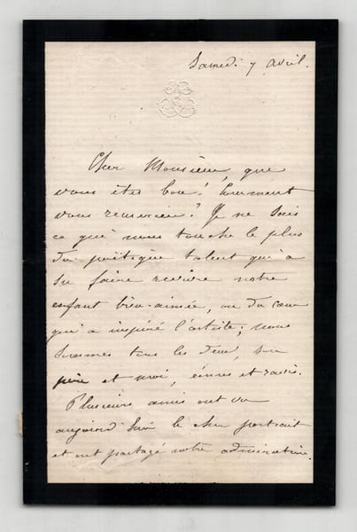 Pauline Caro - Romanci&egrave;re catholique - Lettre autographe sign&eacute;e - 3 pages. Pauline Caro