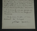 Philippe GODET &eacute;crivain suisse - LETTRE AUTOGRAPHE SIGN&Eacute;E - J.J ROUSSEAU - 1908. Philippe GODET