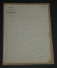 Louis DESNOYERS. Lettre autographe sign&eacute;e au Pr&eacute;sident du conseil d'administration du chemin de fer de Paris &agrave; Dieppe, 1845. Louis DESNOYERS