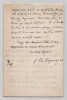Pie Raymond R&eacute;gamey - Lettre autographe sign&eacute;e - reprise de L'Art Sacr&eacute; - 1944. Pie Raymond R&eacute;gamey