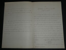 Val&eacute;rien LIGUINE, Math&eacute;maticien, MANUSCRIT AUTOGRAPHE, CONGRES DE NANTES 7 PAGES. Val&eacute;rien LIGUINE