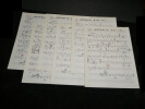 Partition Manuscrite - Nathalie s'en va - Andr&eacute; Claveau, Les Compagnons de la Chanson. Jean BROUSSOLLE