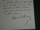 Ambroise Thomas - Lettre autographe sign&eacute;e - 1862. Ambroise Thomas