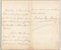 Mar&eacute;chale &Eacute;lisabeth de Mac Mahon - Lettre autographe sign&eacute;e - 3 pages - 1878. &Eacute;lisabeth de Mac Mahon