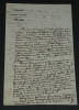 Antony B&Eacute;RAUD chansonnier - LETTRE AUTOGRAPHE SIGN&Eacute;E &Agrave; Mr COMMERSON - 3 pages. Antony B&eacute;raud