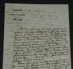 Antony B&Eacute;RAUD chansonnier - LETTRE AUTOGRAPHE SIGN&Eacute;E &Agrave; Mr COMMERSON - 3 pages. Antony B&eacute;raud