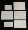 Ensemble 35 Cartes autographes sign&eacute;es de remerciements & invitation &agrave; Blondel. Jules Fran&ccedil;ois Blondel