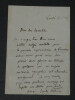 &Eacute;mile Ollivier - Lettre autographe sign&eacute;e &agrave; Monsieur Carvalho - Gounod - [1867]. &Eacute;mile Ollivier