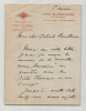 Victor Boucher acteur - Lettre autographe sign&eacute;e &agrave; Gabriel Reuillard. Victor Boucher