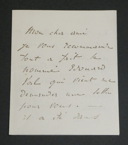 &Eacute;douard Antoine Sidoine de Fitz James - Lettre autographe sign&eacute;e - 1876. &Eacute;douard Antoine Sidoine de Fitz-James