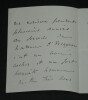 &Eacute;douard Antoine Sidoine de Fitz James - Lettre autographe sign&eacute;e - 1876. &Eacute;douard Antoine Sidoine de Fitz-James