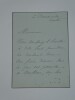 N&eacute;lie Jacquemart - Peintre - Ensemble de 8 lettres autographes sign&eacute;es. N&eacute;lie Jacquemart
