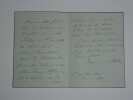 N&eacute;lie Jacquemart - Peintre - Ensemble de 8 lettres autographes sign&eacute;es. N&eacute;lie Jacquemart