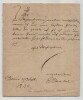 Eduard Mandel - Lettre autographe sign&eacute;e - 1836. Eduard Mandel