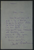Andr&eacute; BARD&Eacute; - Lettre autographe sign&eacute;e "Cap d'Antibes". Andr&eacute; Bard&eacute;