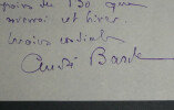 Andr&eacute; BARD&Eacute; - Lettre autographe sign&eacute;e "Cap d'Antibes". Andr&eacute; Bard&eacute;