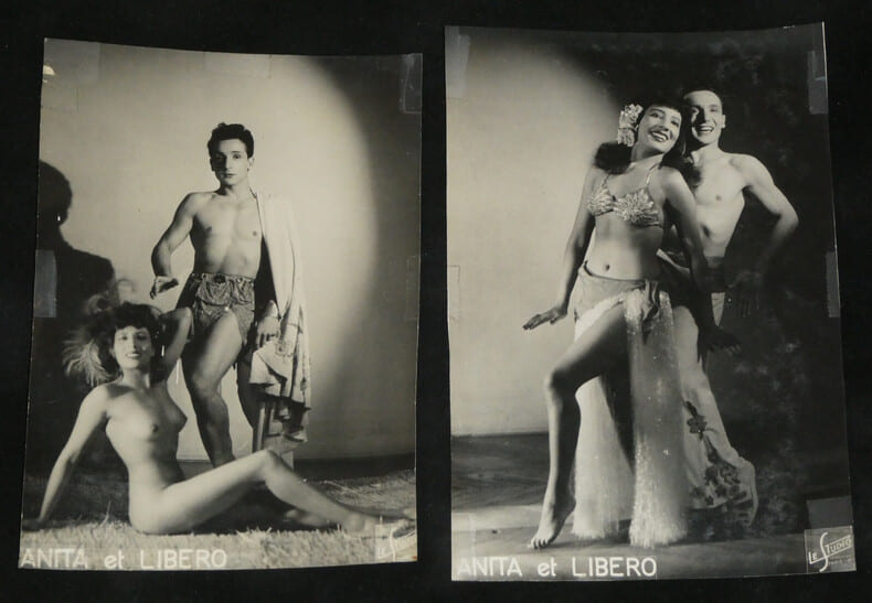 Anita et Libero - DEUX PHOTOGRAPHIES "Le Studio Paris" - Curiosa Danses Cabaret. Le Studio Paris