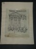 Le Temple de Jupiter Capitolin - Dessin original sign&eacute; - Encre vers 1930. Louis Henri Laffill&eacute;e