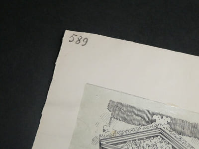 Le Temple de Jupiter Capitolin - Dessin original signé - Encre vers 1930