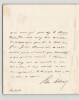 Edmond About - Lettre autographe sign&eacute;e. Edmond About