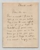 Georges Lafenestre - Lettre autographe sign&eacute;e - "Voici un sonnet !". Georges Lafenestre