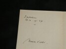 Roger Tissot - Lettre autographe sign&eacute;e &agrave; l'Abb&eacute; Morel - 1947. Roger Tissot