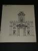 La Porta Pia &agrave; Rome - Dessin original sign&eacute; &agrave; l'encre. Louis Henri Laffill&eacute;e