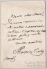 F&eacute;lix FEUILLET-DE-CONCHES Lettre autographe sign&eacute;e "d'une flagrante ind&eacute;cence". F&eacute;lix-S&eacute;bastien FEUILLET-DE-CONCHES