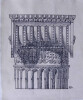 Colonne, chapiteau et ordre ionique - Dessin original sign&eacute;. Louis Henri Laffill&eacute;e