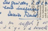 Denise Rack Salomon - Carte postale autographe sign&eacute;e &agrave; l'Abb&eacute; Morel - &Eacute;gypte. Denise Rack Salomon