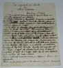 Ludovic NAUDEAU Manuscrit autographe sign&eacute; "Un R&eacute;giment qui chante" 6 pages. Ludovic NAUDEAU