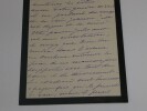 Marguerite CRAUK - Longue lettre autographe sign&eacute;e de deuil &agrave; une amie, 10 octobre 1899, 4 pages. Marguerite CRAUK (n&eacute;e Gondoin, 1843-1929)