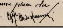 G&eacute;n&eacute;ral de Nansouty - Carte de visite autographe sign&eacute;e - Biblioth&egrave;que du Pie. G&eacute;n&eacute;ral de Nansouty (Charles-Marie-&Eacute;tienne Champion Dubois de Nansouty)