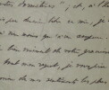 HERVIEU Paul - LETTRE AUTOGRAPHE SIGNEE, AVENUE DU BOIS DE BOULOGNE, PARIS. Paul Hervieu