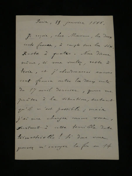 &Eacute;mile Deschanel - LONGUE LETTRE AUTOGRAPHE SIGN&Eacute;E - 4 pages - 1888. &Eacute;mile Deschanel