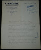Pierre Gaxotte Lettre autographe sign&eacute;e sur papier ent&ecirc;te "Candide" 2 pages 1936. Pierre Gaxotte