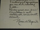 Henri de R&Eacute;GNIER - Lettre autographe sign&eacute;e au G&eacute;n&eacute;ral Lasson. Henri de R&Eacute;GNIER