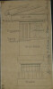 D&eacute;tail de l'ordre dorique du Parth&eacute;non - Dessin original sign&eacute;. Louis Henri Laffill&eacute;e
