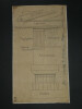 D&eacute;tail de l'ordre dorique du Parth&eacute;non - Dessin original sign&eacute;. Louis Henri Laffill&eacute;e
