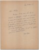 Marcel Aym&eacute; - Lettre autographe sign&eacute;e &agrave; une actrice de Dominique – Th&eacute;&acirc;tre 1951. Marcel Aym&eacute;