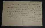 HENRY BATAILLE DRAMATURGE LETTRE AUTOGRAPHE SIGNEE de remerciement 1917. Henry Bataille