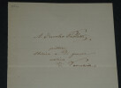 Antonio Ermolao Paoletti - Page avec lignes de texte autographes sign&eacute;es. Antonio Ermolao Paoletti