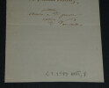Antonio Ermolao Paoletti - Page avec lignes de texte autographes sign&eacute;es. Antonio Ermolao Paoletti