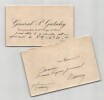 G&eacute;n&eacute;ral Paul-Henri Goetschy - Carte de visite autographe. Paul-Henri Goetschy