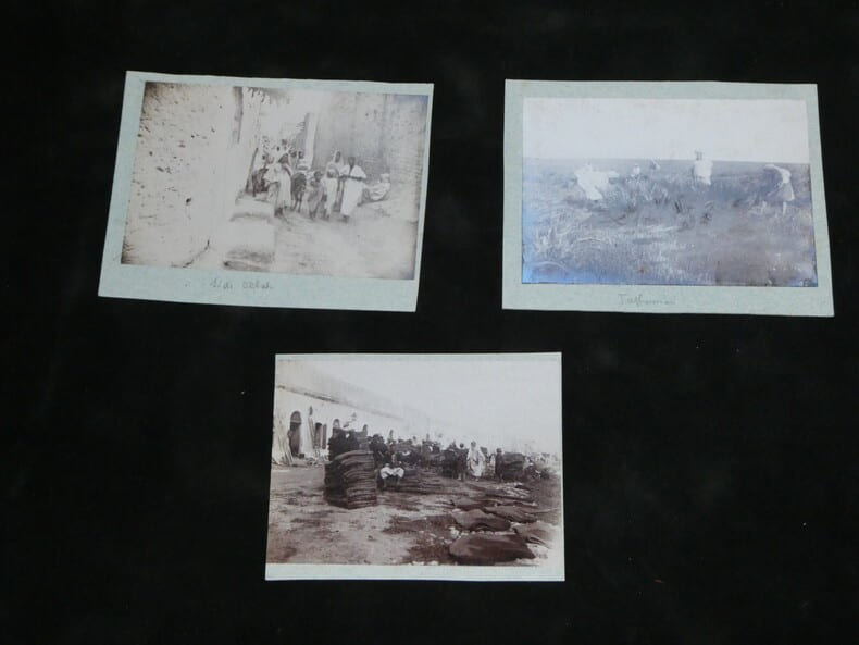 Ensemble de 6 photographies d'&eacute;poque Tunisie, Tunis, Sc&egrave;nes anim&eacute;es circa 1900. 