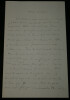 Pierre Gaxotte Lettre autographe sign&eacute;e sur son &eacute;tat de sant&eacute; 2 pages. Pierre Gaxotte