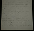 Pierre Gaxotte Lettre autographe sign&eacute;e sur son &eacute;tat de sant&eacute; 2 pages. Pierre Gaxotte
